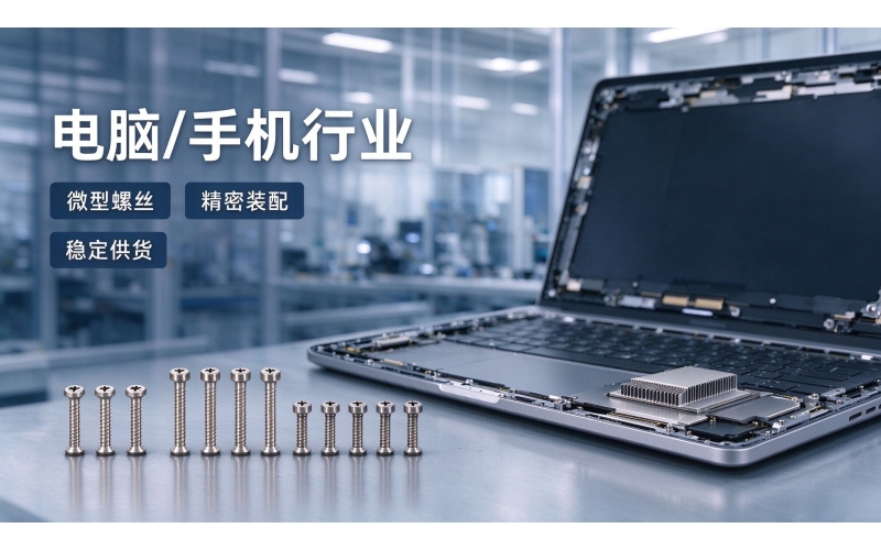 电脑 / 手机行业客户案例（微型梅花槽螺丝定制）